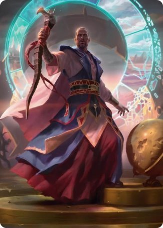 Teferi, Who Slows the Sunset Art Card [Innistrad: Midnight Hunt Art Series] | Lots Moore NSW