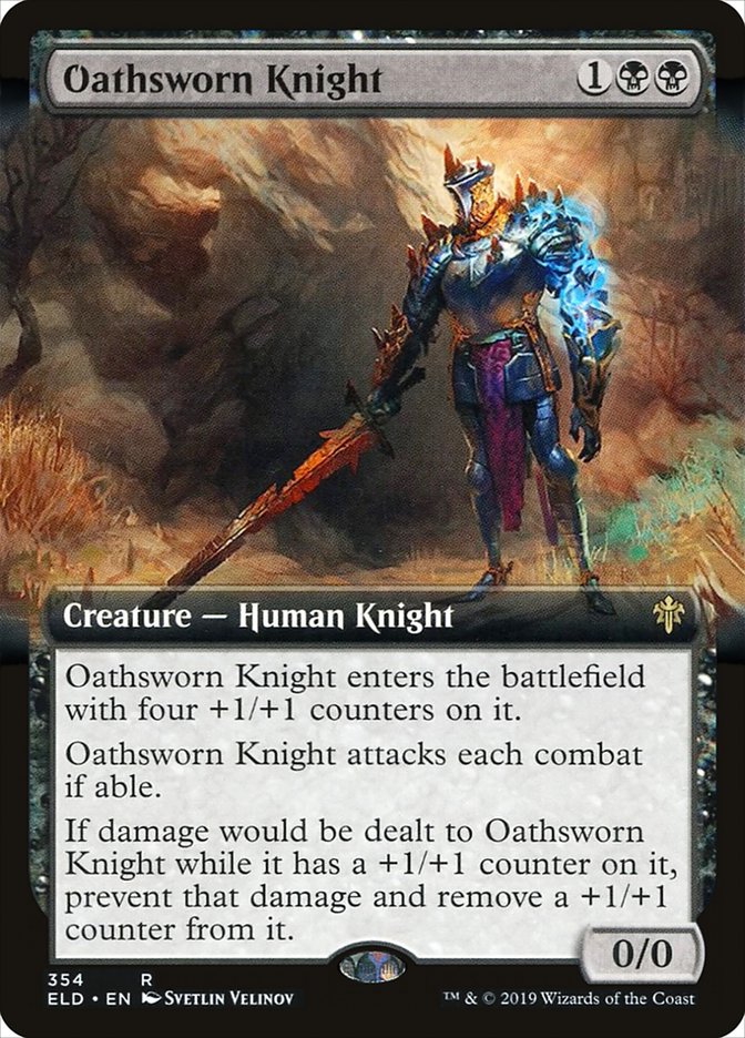 Oathsworn Knight (Extended Art) [Throne of Eldraine] | Lots Moore NSW