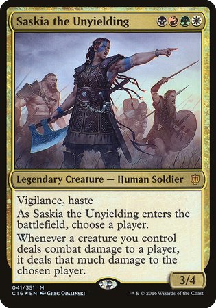 Saskia the Unyielding (Commander 2016) [Commander 2016 Oversized] | Lots Moore NSW