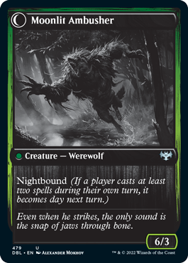 Oakshade Stalker // Moonlit Ambusher [Innistrad: Double Feature] | Lots Moore NSW