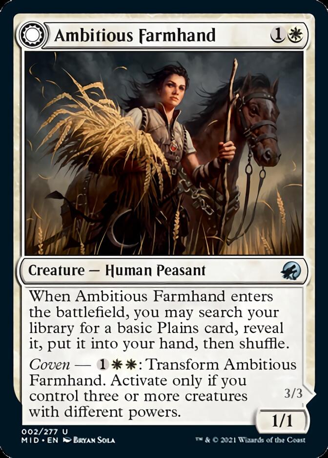 Ambitious Farmhand // Seasoned Cathar [Innistrad: Midnight Hunt] | Lots Moore NSW