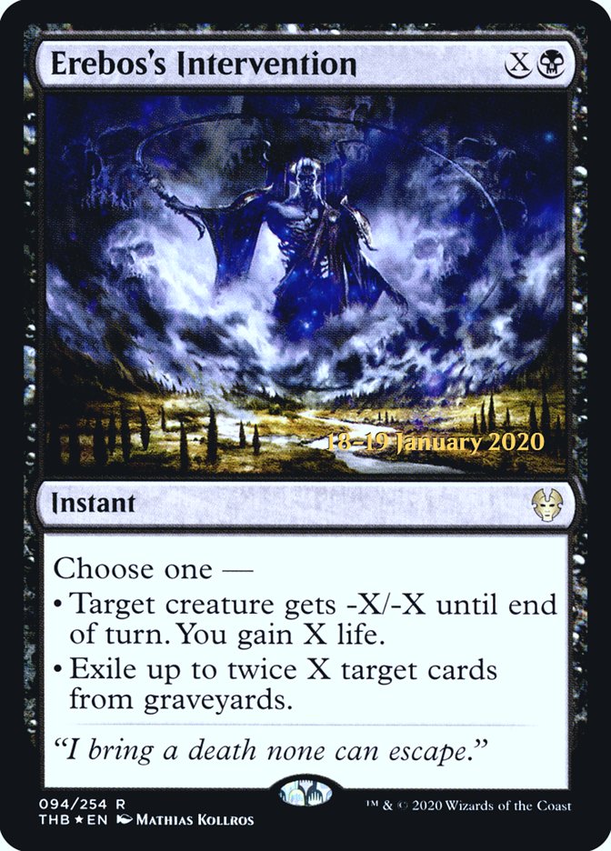 Erebos's Intervention [Theros Beyond Death Prerelease Promos] | Lots Moore NSW