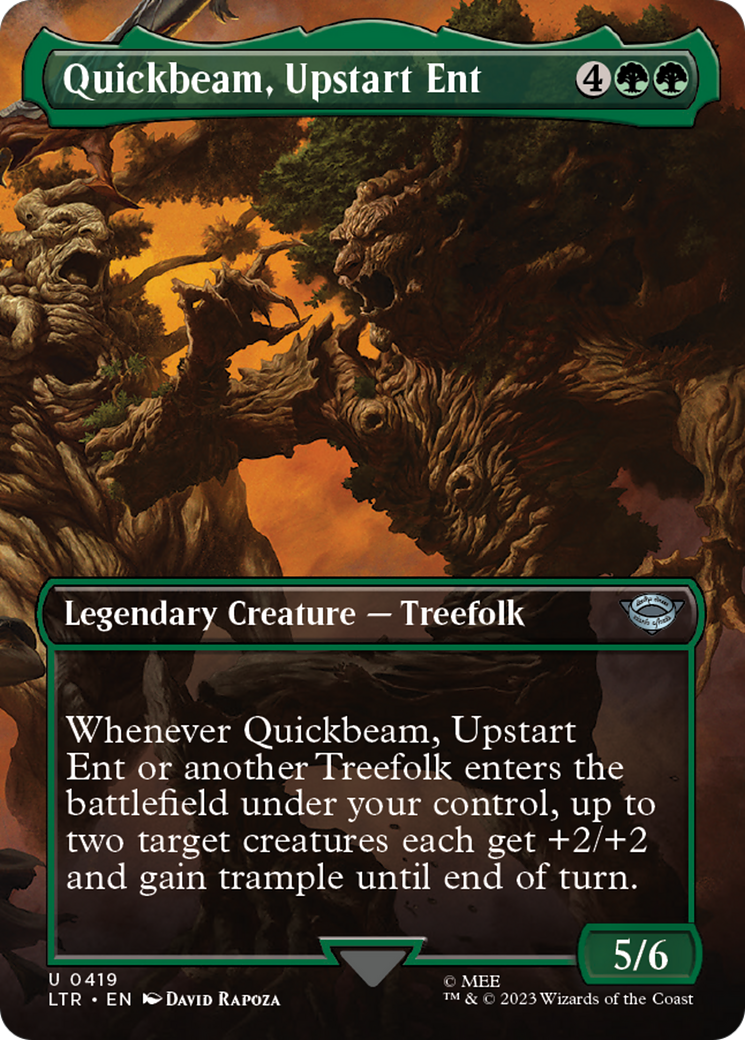 Quickbeam, Upstart Ent (Borderless Alternate Art) [The Lord of the Rings: Tales of Middle-Earth] | Lots Moore NSW