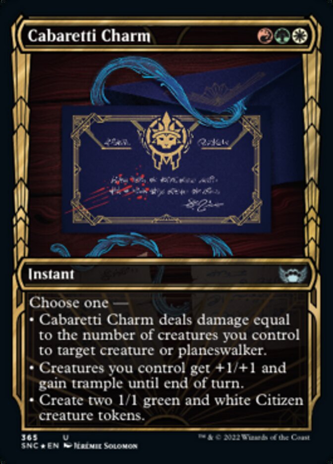 Cabaretti Charm (Showcase Golden Age Gilded Foil) [Streets of New Capenna] | Lots Moore NSW