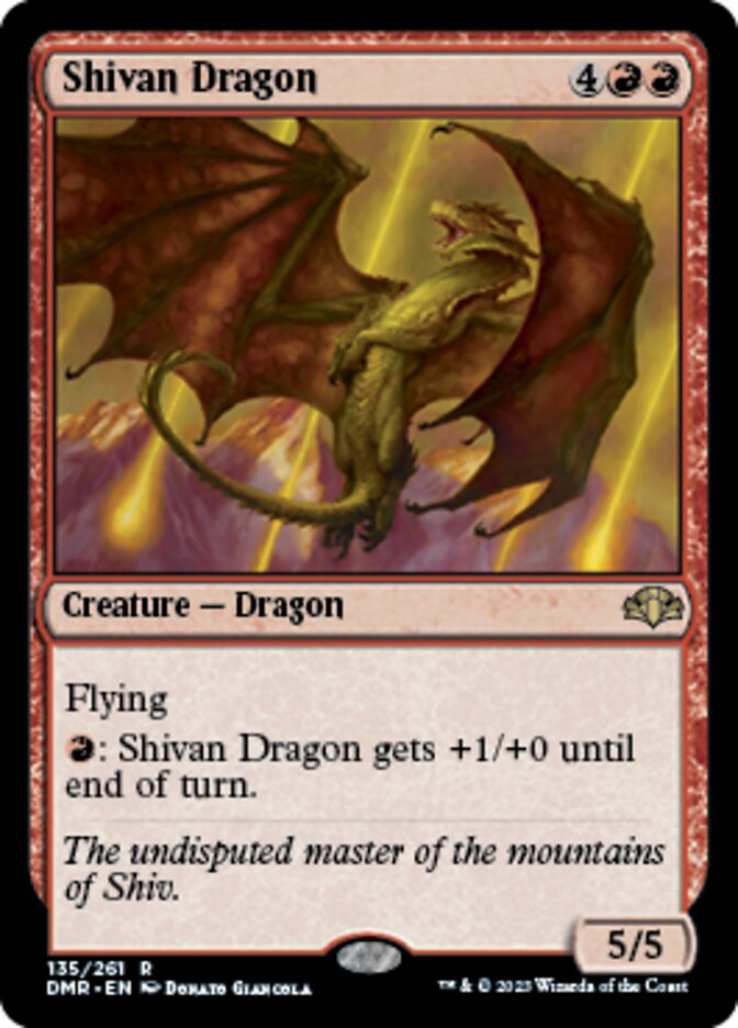 Shivan Dragon [Dominaria Remastered] | Lots Moore NSW