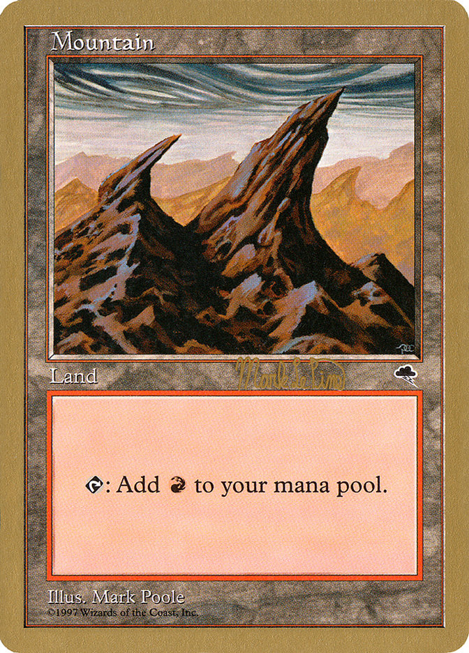 Mountain (mlp344) (Mark Le Pine) [World Championship Decks 1999] | Lots Moore NSW