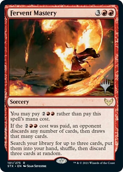 Fervent Mastery (Promo Pack) [Strixhaven: School of Mages Promos] | Lots Moore NSW