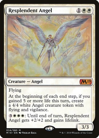 Resplendent Angel [Core Set 2019] | Lots Moore NSW