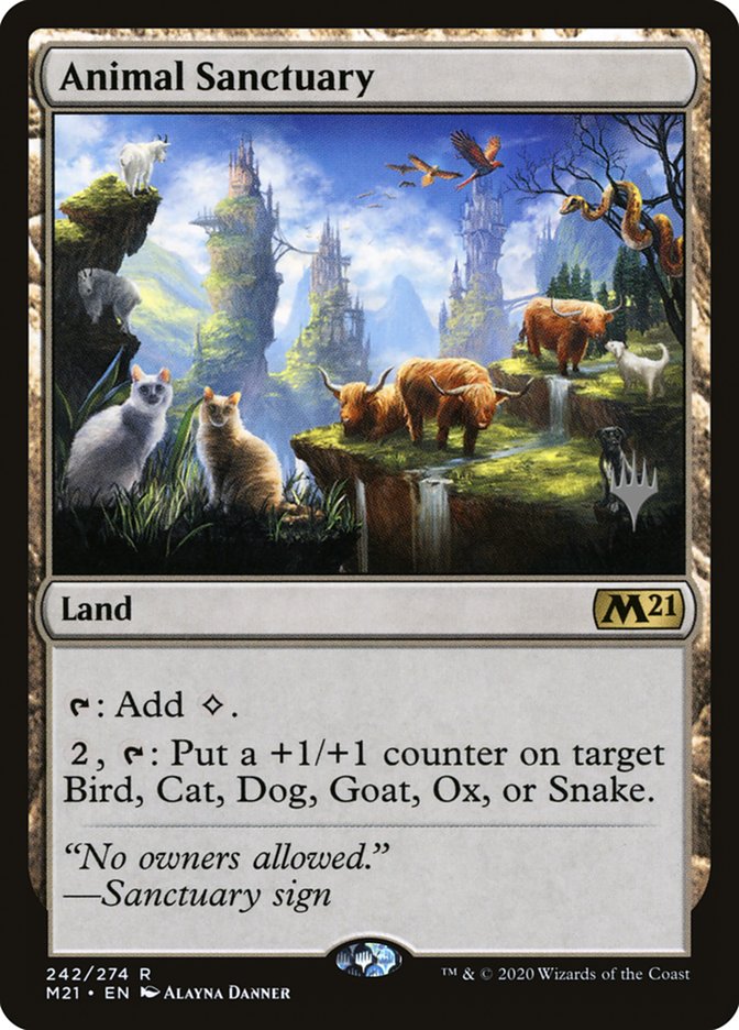 Animal Sanctuary (Promo Pack) [Core Set 2021 Promos] | Lots Moore NSW