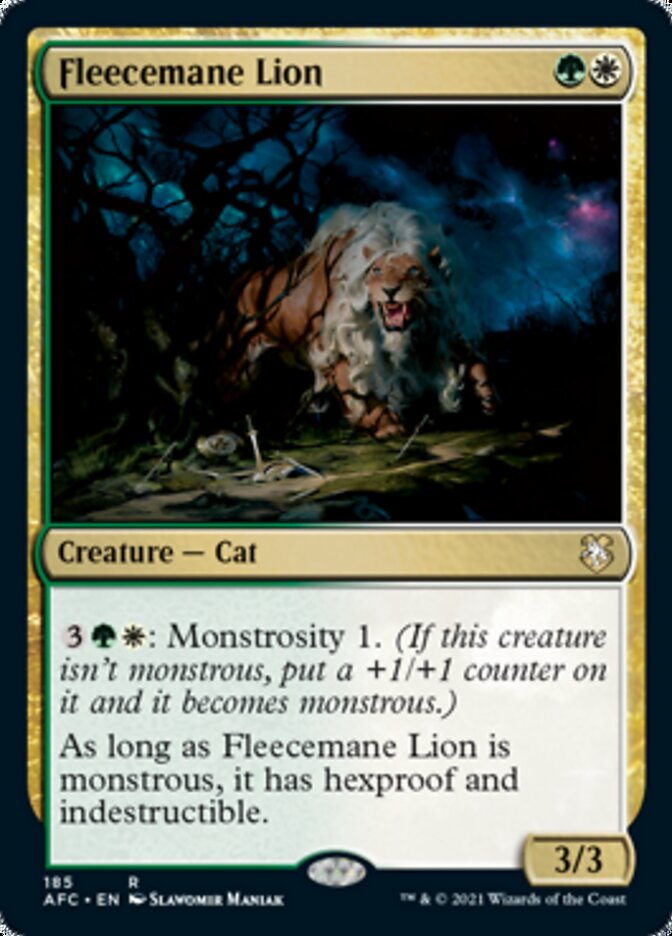 Fleecemane Lion [Dungeons & Dragons: Adventures in the Forgotten Realms Commander] | Lots Moore NSW