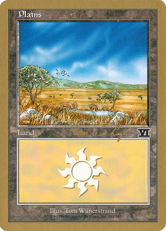 Plains (tvdl331) (Tom van de Logt) [World Championship Decks 2000] | Lots Moore NSW