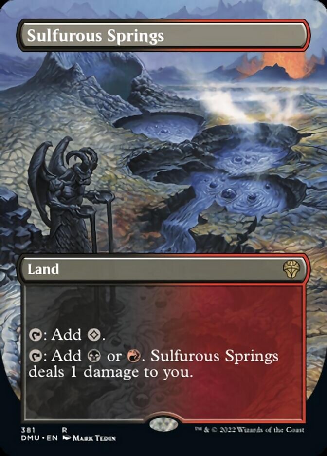 Sulfurous Springs (Borderless Alternate Art) [Dominaria United] | Lots Moore NSW