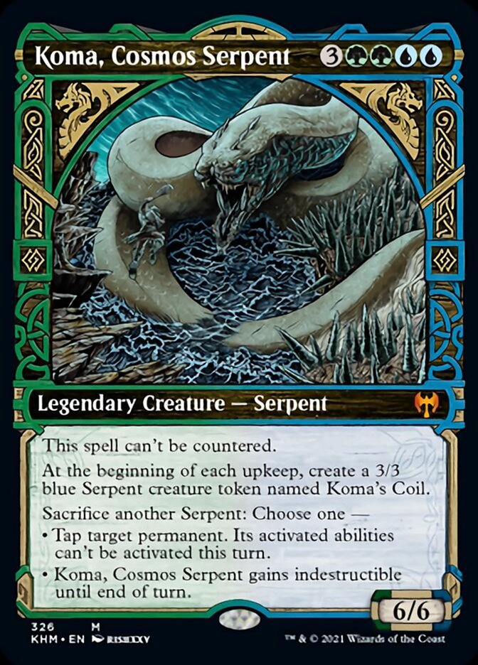 Koma, Cosmos Serpent (Showcase) [Kaldheim] | Lots Moore NSW