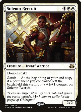 Solemn Recruit [Aether Revolt] | Lots Moore NSW