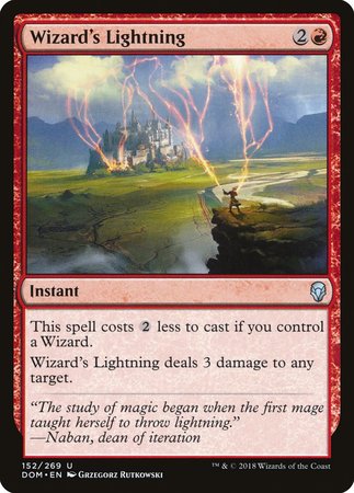 Wizard's Lightning [Dominaria] | Lots Moore NSW