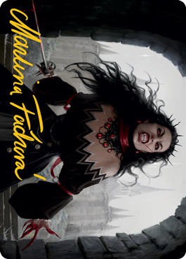 Voldaren Stinger Art Card (Gold-Stamped Signature) [Innistrad: Midnight Hunt Art Series] | Lots Moore NSW