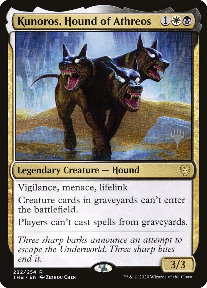 Kunoros, Hound of Athreos (Promo Pack) [Theros Beyond Death Promos] | Lots Moore NSW