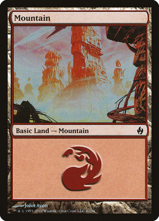 Mountain (31) [Premium Deck Series: Fire and Lightning] | Lots Moore NSW