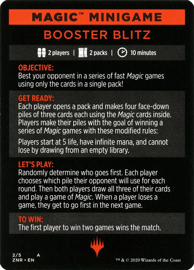 Booster Blitz (Magic Minigame) [Zendikar Rising Minigame] | Lots Moore NSW