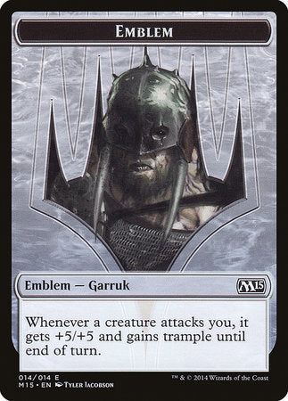 Emblem - Garruk, Apex Predator [Magic 2015 Tokens] | Lots Moore NSW
