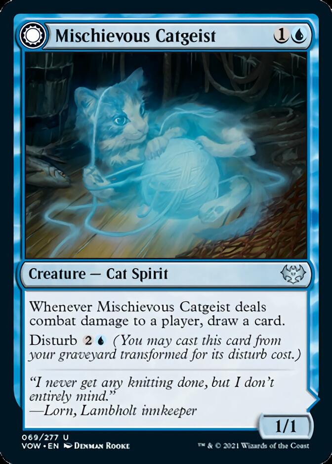 Mischievous Catgeist // Catlike Curiosity [Innistrad: Crimson Vow] | Lots Moore NSW