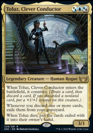 Toluz, Clever Conductor (Promo Pack) [Streets of New Capenna Promos] | Lots Moore NSW