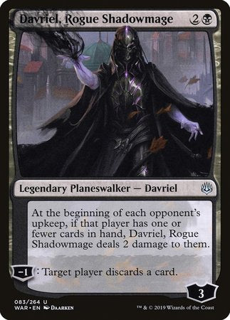 Davriel, Rogue Shadowmage [War of the Spark] | Lots Moore NSW
