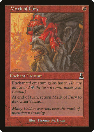 Mark of Fury [Urza's Destiny] | Lots Moore NSW