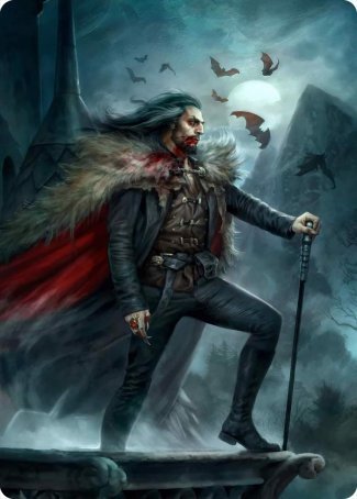 Dracula, Blood Immortal Art Card [Innistrad: Crimson Vow Art Series] | Lots Moore NSW
