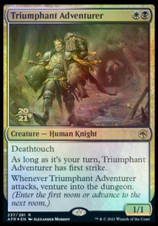 Triumphant Adventurer [Dungeons & Dragons: Adventures in the Forgotten Realms Prerelease Promos] | Lots Moore NSW