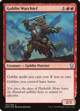 Goblin Warchief [Dominaria] | Lots Moore NSW