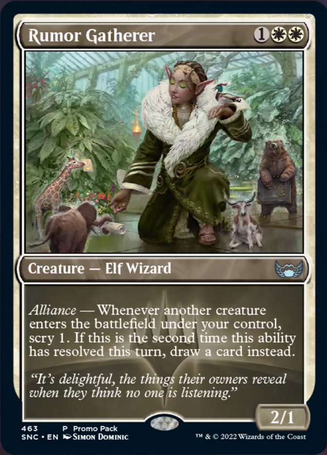 Rumor Gatherer (Promo Pack) [Streets of New Capenna] | Lots Moore NSW