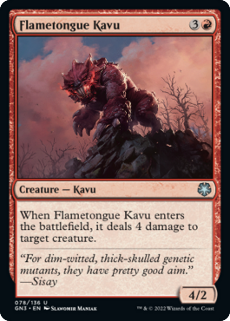 Flametongue Kavu [Game Night: Free-for-All] | Lots Moore NSW