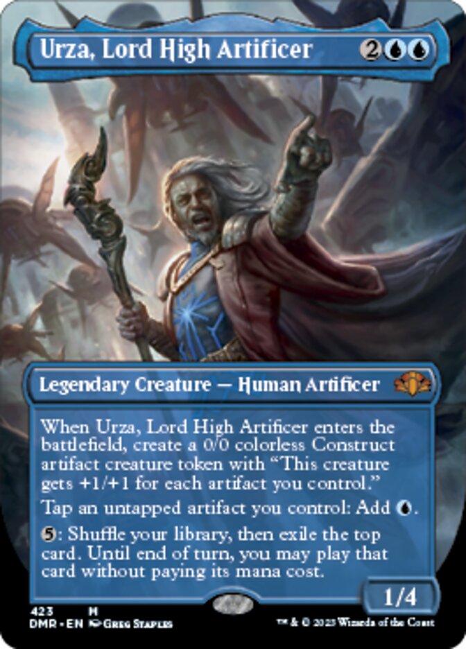 Urza, Lord High Artificer (Borderless Alternate Art) [Dominaria Remastered] | Lots Moore NSW