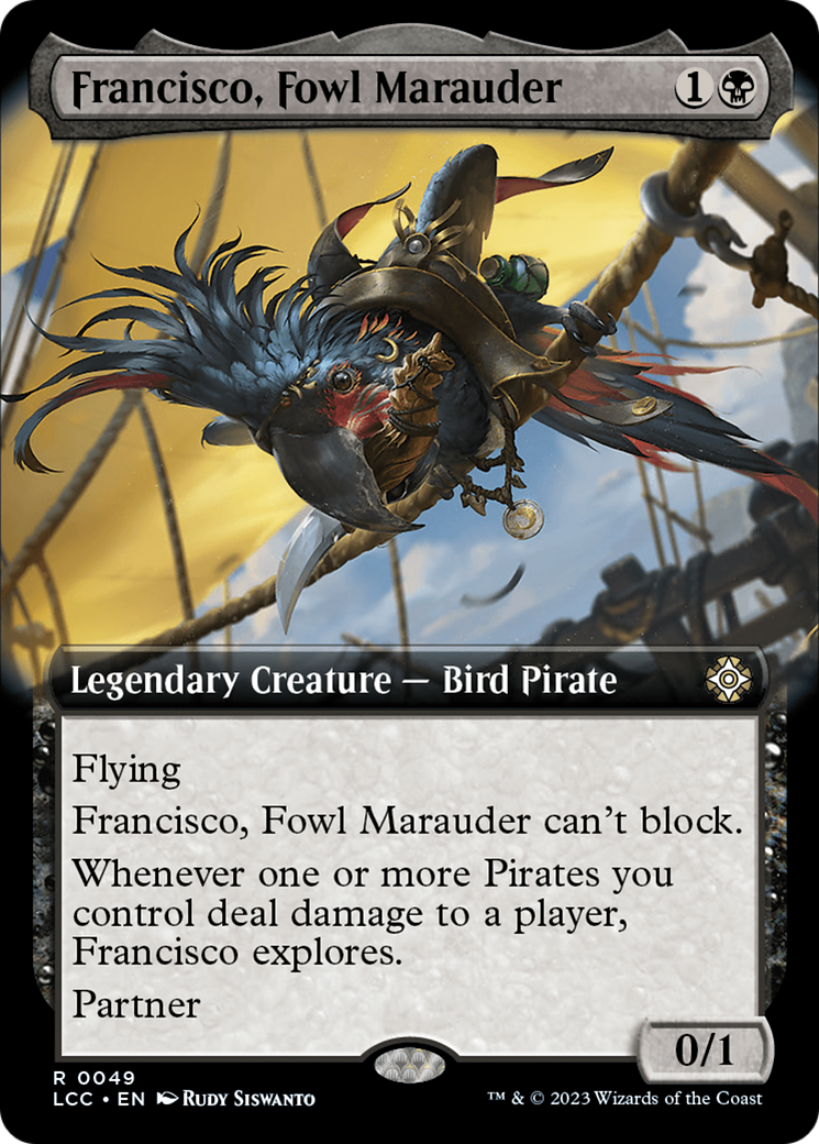 Francisco, Fowl Marauder (Extended Art) [The Lost Caverns of Ixalan Commander] | Lots Moore NSW