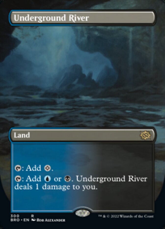 Underground River (Borderless Alternate Art) [The Brothers' War] | Lots Moore NSW