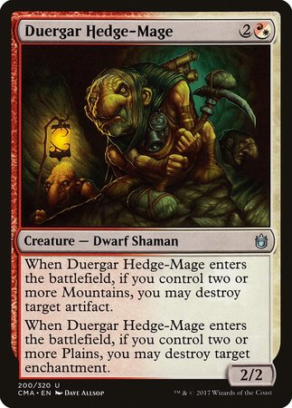Duergar Hedge-Mage [Commander Anthology] | Lots Moore NSW