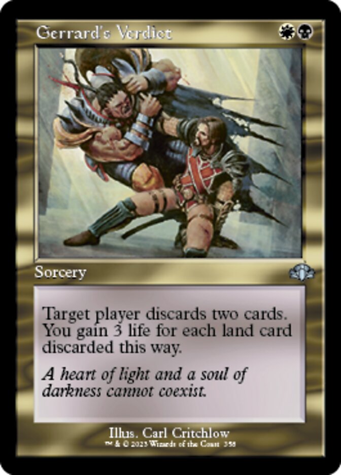 Gerrard's Verdict (Retro) [Dominaria Remastered] | Lots Moore NSW
