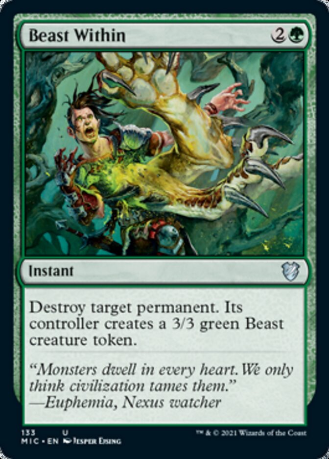 Beast Within [Innistrad: Midnight Hunt Commander] | Lots Moore NSW