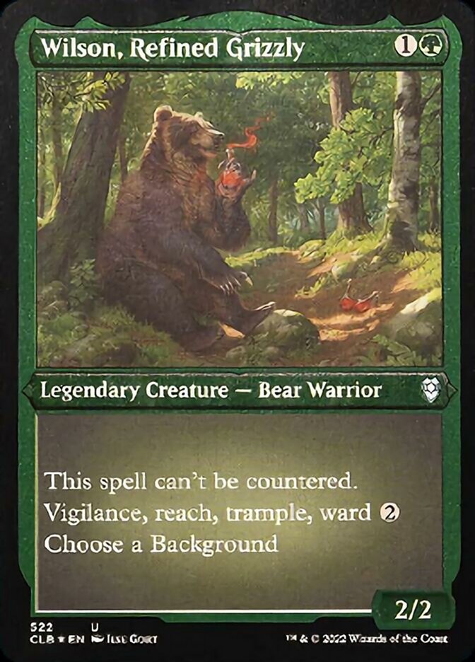 Wilson, Refined Grizzly (Foil Etched) [Commander Legends: Battle for Baldur's Gate] | Lots Moore NSW