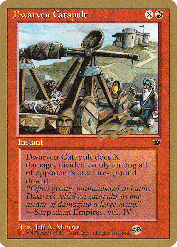 Dwarven Catapult (Eric Tam) (SB) [Pro Tour Collector Set] | Lots Moore NSW