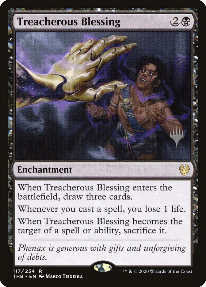 Treacherous Blessing (Promo Pack) [Theros Beyond Death Promos] | Lots Moore NSW