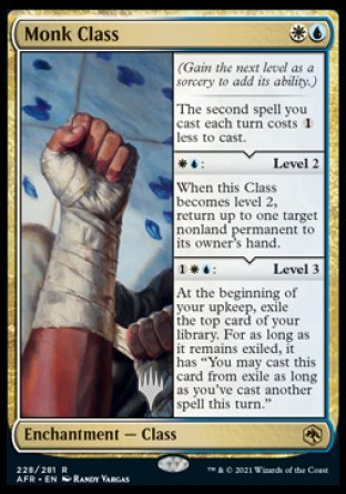 Monk Class (Promo Pack) [Dungeons & Dragons: Adventures in the Forgotten Realms Promos] | Lots Moore NSW