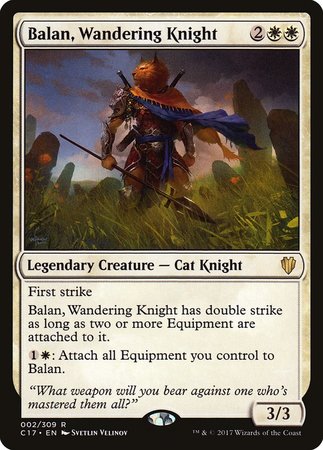 Balan, Wandering Knight [Commander 2017] | Lots Moore NSW