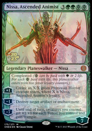 Nissa, Ascended Animist [Phyrexia: All Will Be One Prerelease Promos] | Lots Moore NSW