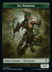 Elf Warrior // Wurm Double-sided Token [Streets of New Capenna Commander Tokens] | Lots Moore NSW
