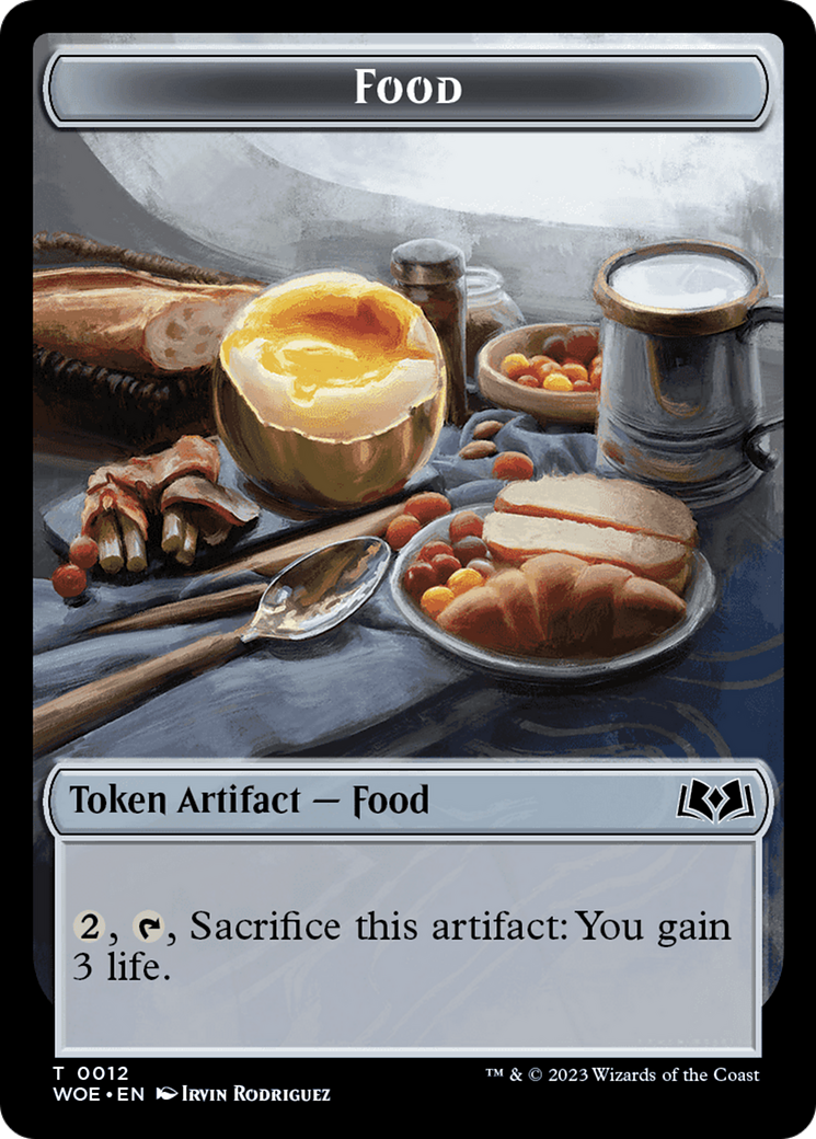 Faerie // Food (0012) Double-Sided Token [Wilds of Eldraine Tokens] | Lots Moore NSW