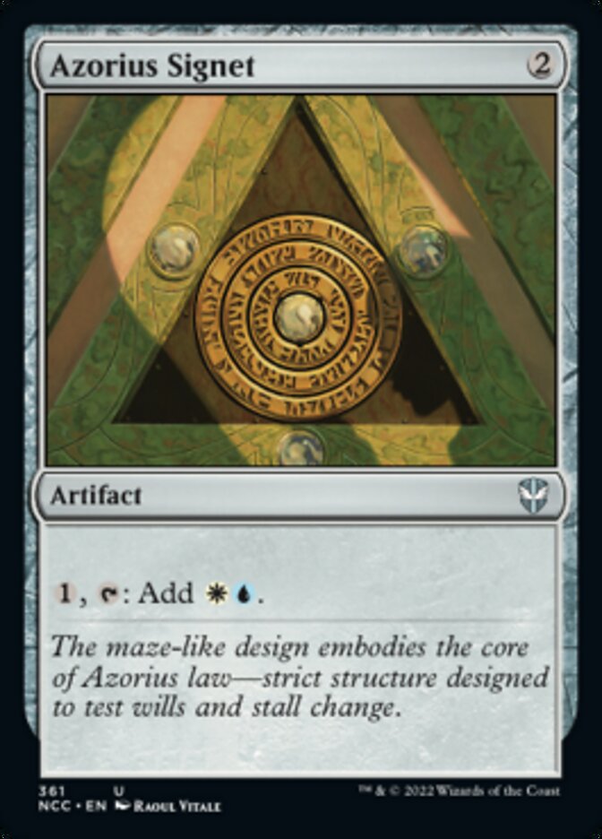 Azorius Signet [Streets of New Capenna Commander] | Lots Moore NSW