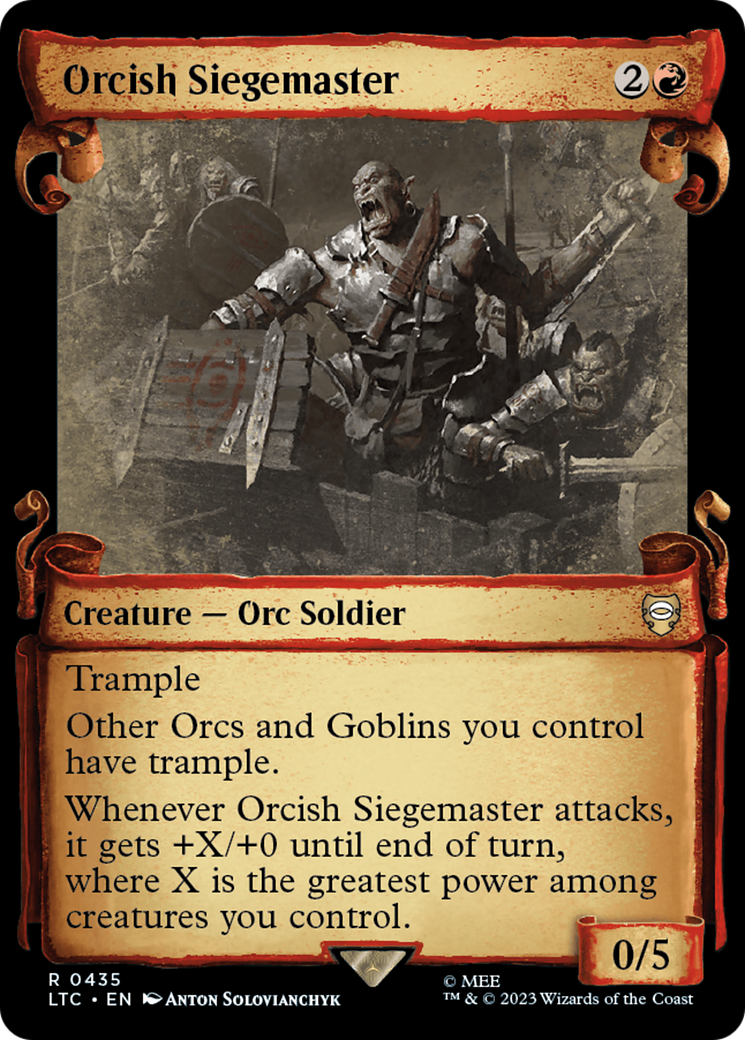 Orcish Siegemaster [The Lord of the Rings: Tales of Middle-Earth Commander Showcase Scrolls] | Lots Moore NSW