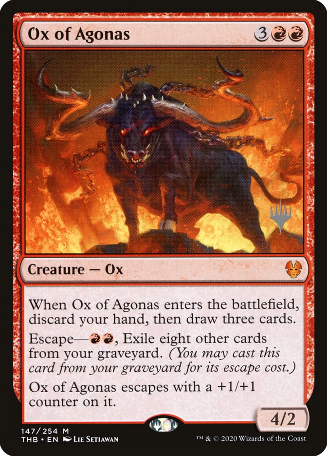 Ox of Agonas (Promo Pack) [Theros Beyond Death Promos] | Lots Moore NSW